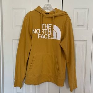 Gold North Face Hoodie size M
